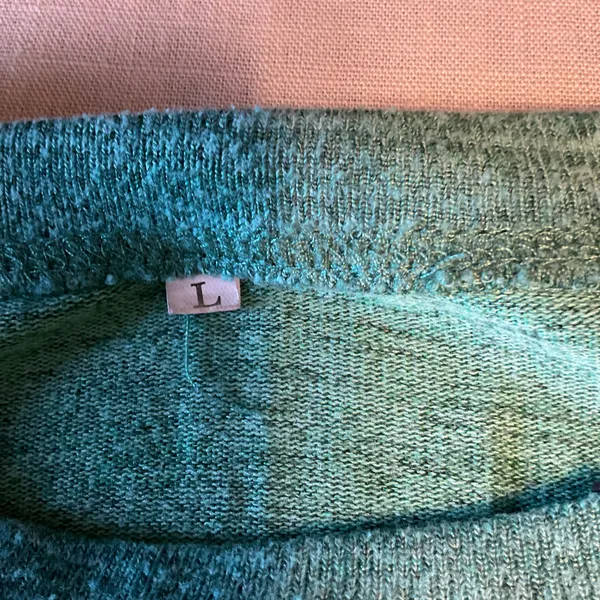 Women sweatshirt Green Size L - Image 5