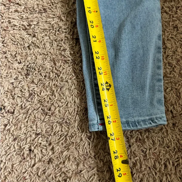 True Religion Halle High Rise Super Skinny Jeans Light Blue size 30 - Image 5