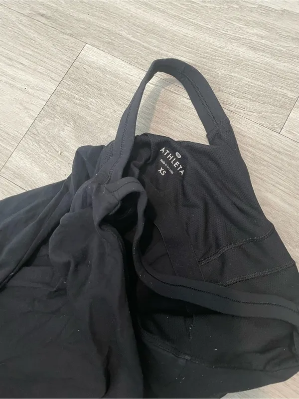 Athleta Black Cross-Back Tank Top - Image 2