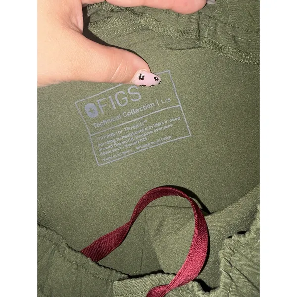 figs mens tansen jogger Large Short Pants scrubs set Dark Olive chisec top Large - Image 9