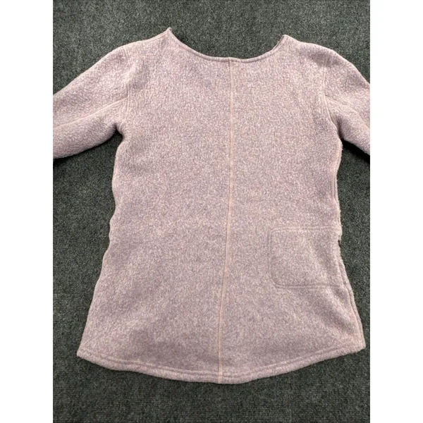 Smartwool Hudson Trail Women’s M Pink Wool Blend Fleece Pullover SW011525 - Image 8