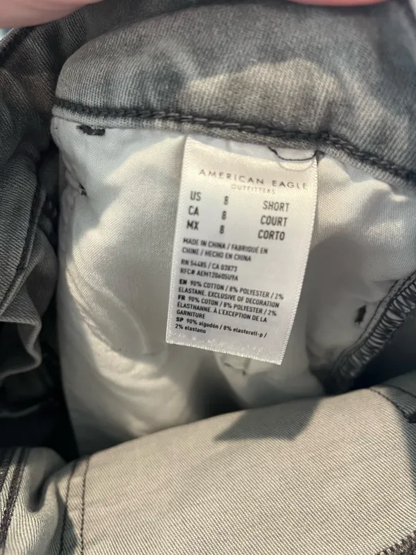 American Eagle Grey Next Level Stretch Hi-Rise Jegging Size 8s - Image 4