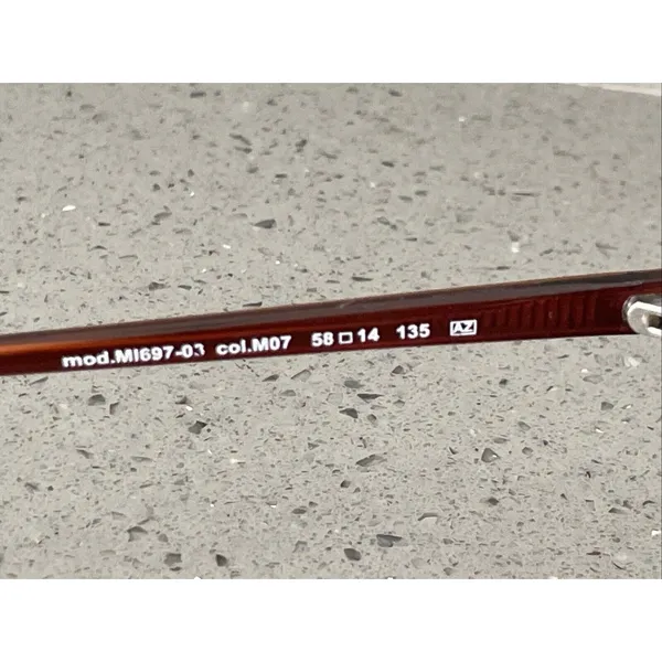 Missoni Sunglasses Frames Only Brown Red Full rim Italy MI697-03 58 14 135 - Image 11