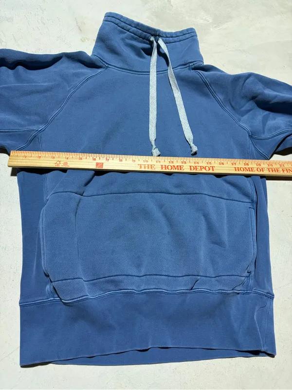 Free people movement FP Blue High Neck Drawstring Pullover Sweatshirt SMALL - Image 6