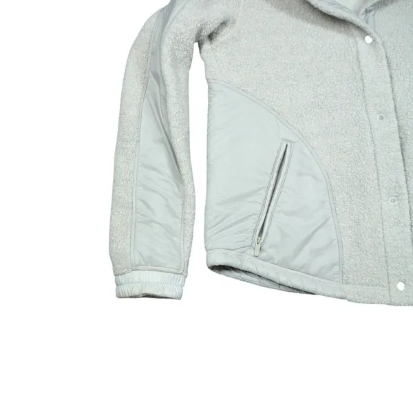 Lululemon Size 4 Wool Blend Sherpa‎ Fleece Go Cozy Jacket Heathered Ceramic - Image 3