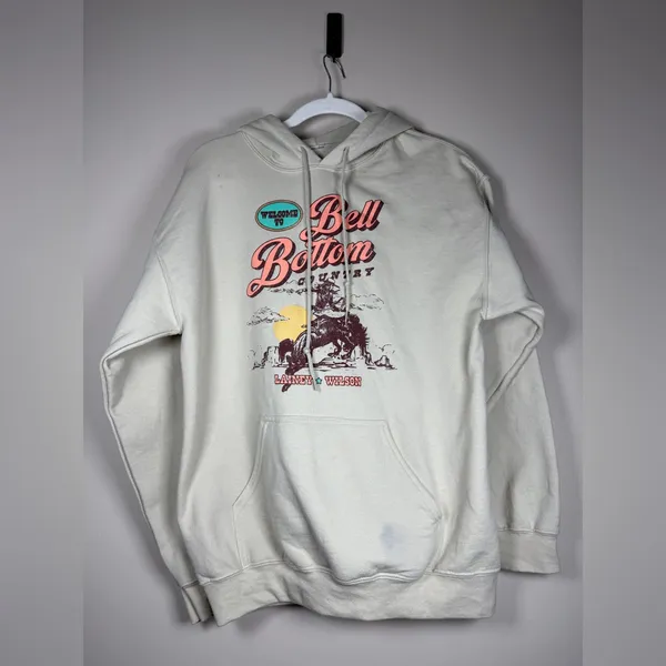 Lainey Wilson Bell Bottom Country Hoodie Sz M Concert Show Cowgirl Western Cozy - Image 2