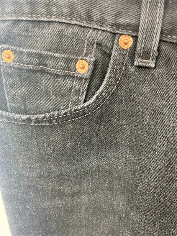 Vintage Levis Jeans 512 Slim Fit Tapered Leg Made USA Womens 8M Black - Image 3