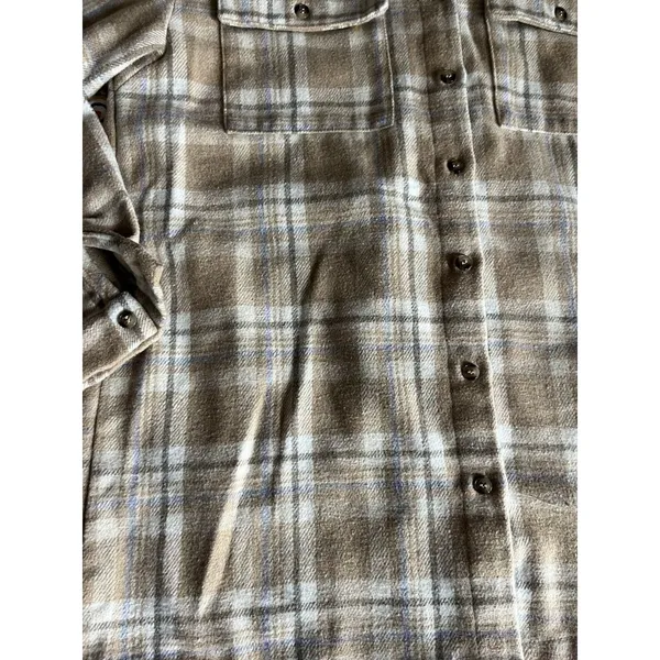 PRINCESS POLLY Mila Plaid Oversized Flannel Button-up Shirt Shacket Size 0 - Image 5