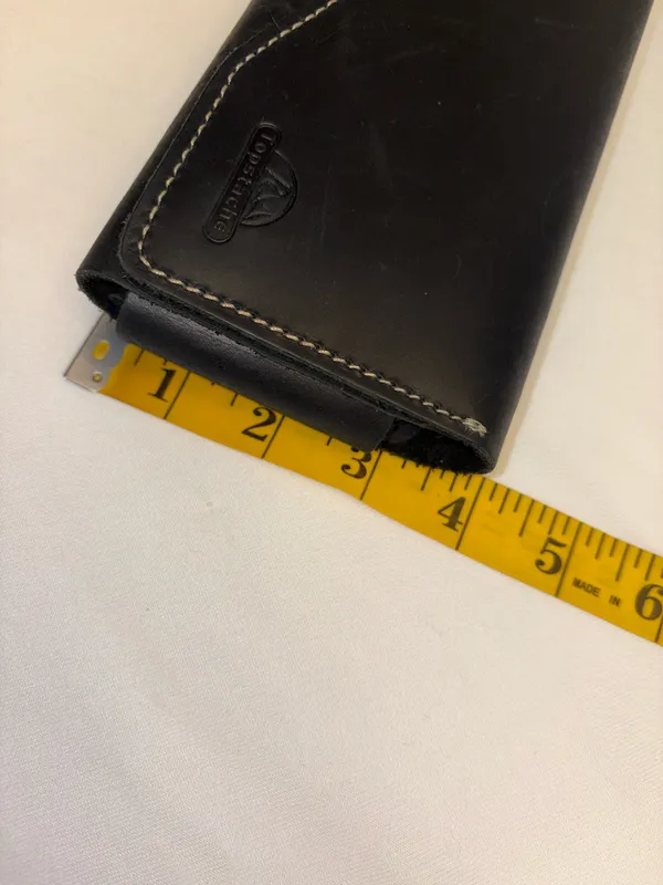 Cellphone case made to fit on belt magnetic closure inside pocket for cards - Image 6