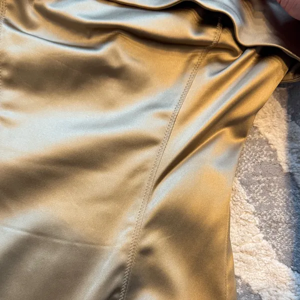 Aritzia Gold Strapless Mini Dress by TEN Size 2 - Image 4