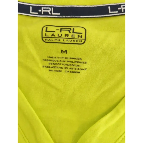 L-RL Lauren Active Lime Green 1/4 Zip Pullover Sweatshirt Womens M Performance‎ - Image 5