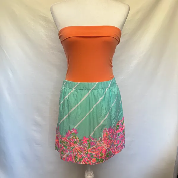 Lilly Pulitzer Fleur Sandbar Crash Landing Dress Sz XS Coastal Preppy Tropical - Image 13