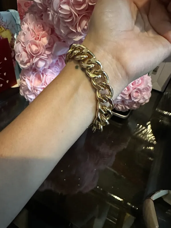 New gold, bracelet, gold plated - Image 3