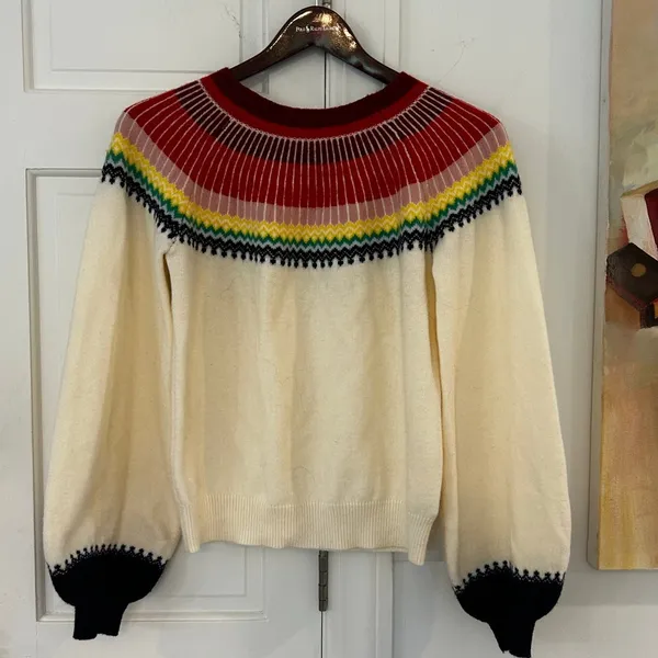 EUC Pomander Place Fair Isle Sweater Small Tuckernuck - Image 2