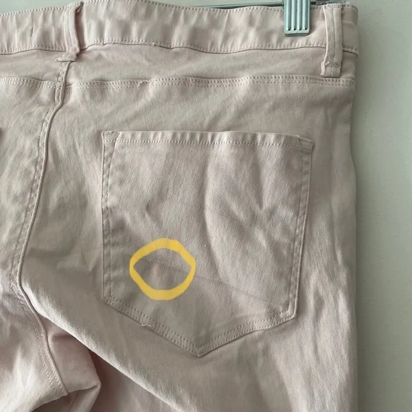 Zara Light Pink Medium Rise‎ Slim Fit Pants - Image 6