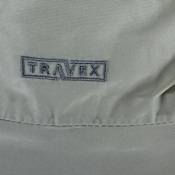 Eddie Bauer Tan Mid-Length High Neck Double Zipper Travex Nylon Jacket Size‎ S - Image 11