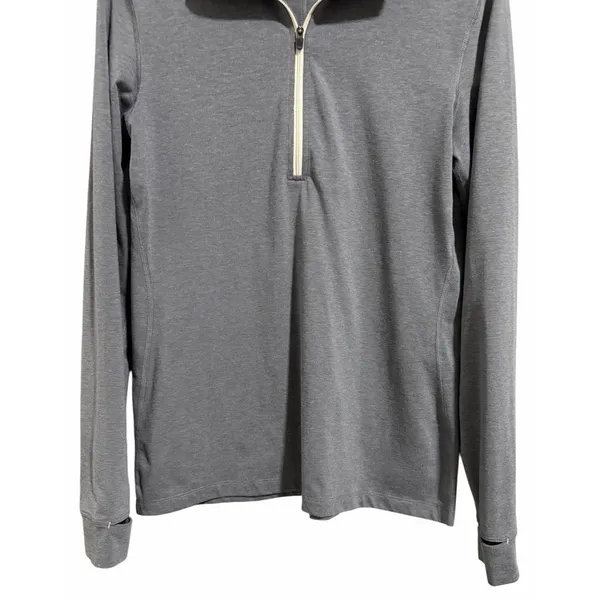 Stio Tipton Tech Half Zip Heather Gray‎ Women's Size Small - Image 5
