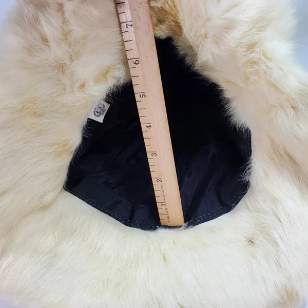 Winter Women Warm White Fox Fur Hat Outdoor Fluffy Funky Hat Bucket - Image 5