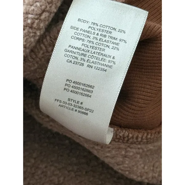 Aritzia TNA Cozy Fleece Boyfriend‎ Crew Neck Long Sleeve Sweatshirt Size Small - Image 6