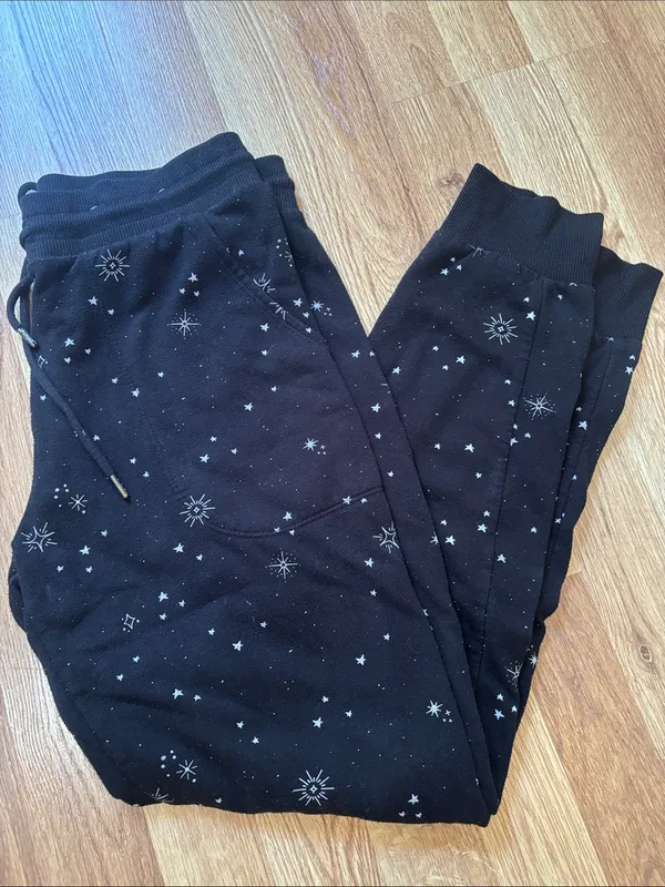 Stars Above Black Star Print Sweatshirt & Jogger Set - Image 8