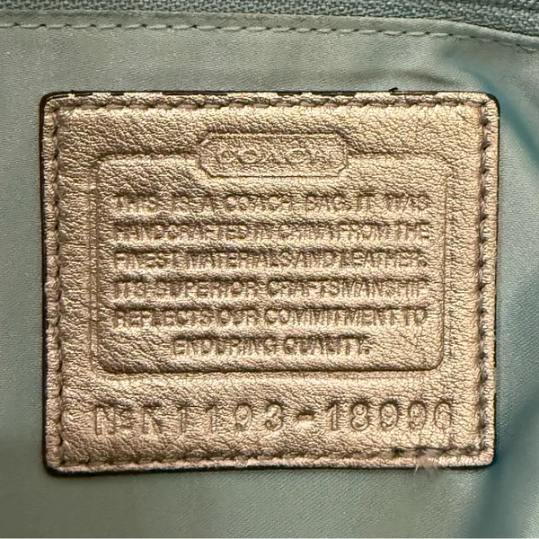 COACH 18996 Poppy Metallic Silver Leather Hippie Shoulder Crossbody Bag - Image 15