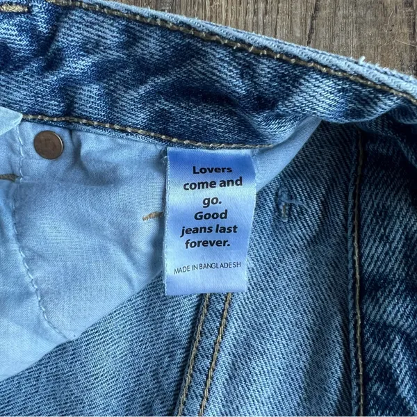 Pacsun Womens 90’s Boyfriend Denim Ripped Distressed Jeans Sz 24 Light Wash Blue - Image 8