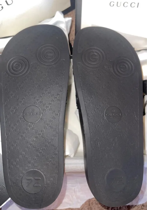 Lightly Used Black Slides - Women’s Size 7 - Image 3