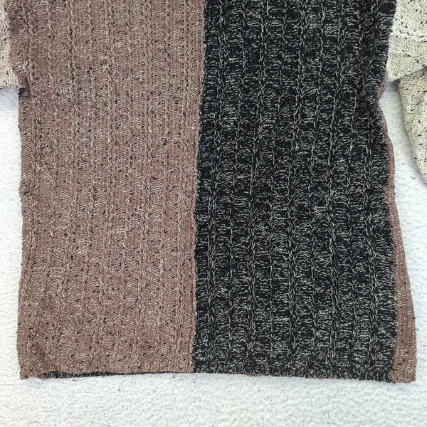 Vintage 1995 Debra Lubell Color Block‎ Knit Sweater Pockets 90s Women's Medium - Image 10