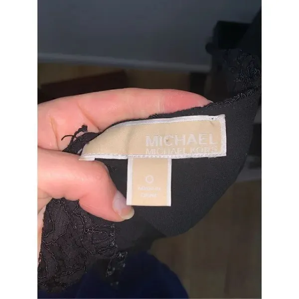 Michael Kors size 0 black lace dress - Image 4