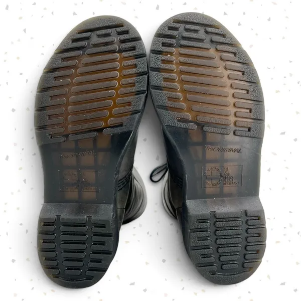 Dr. Martens Triumph Boots Leather Pirate Style Fold Down Tartan Plaid Lining 7 - Image 9