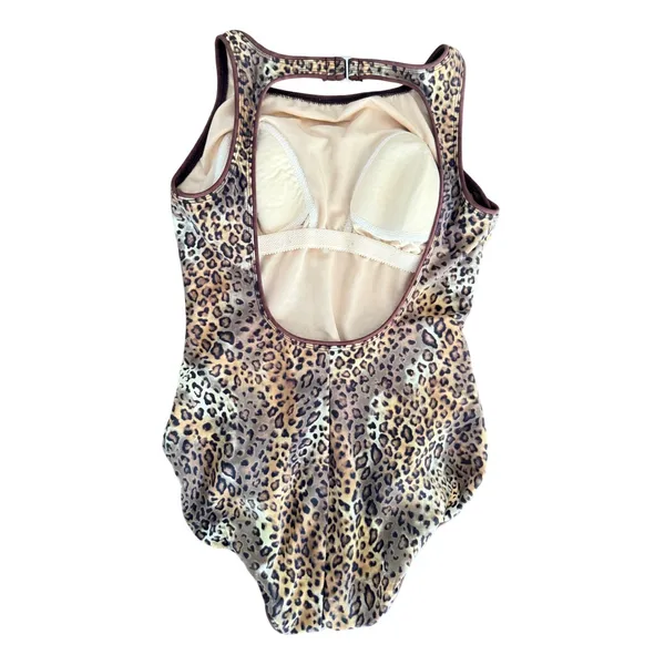 Magicsuit Leopard Print One Piece Swimsuit Brown Animal Print Leopard Womens 12 - Image 3