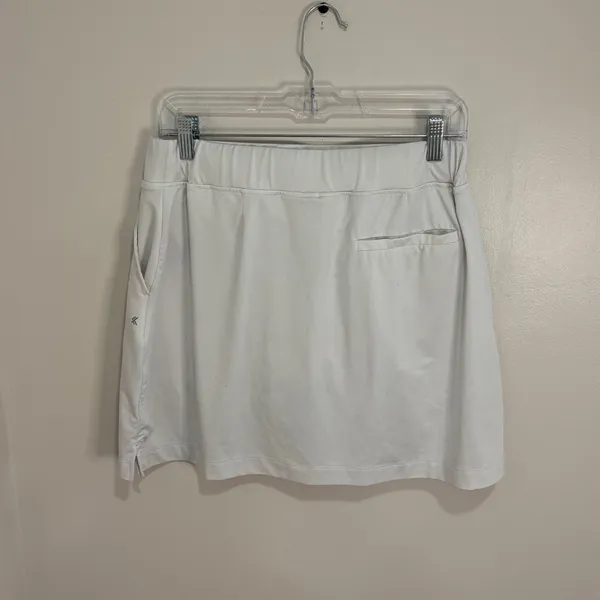 Kyodan Golf Women White Active Skort Size M Built-in Shorts Pockets Athletic - Image 3