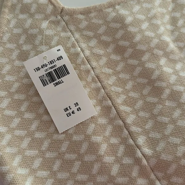 Abercrombie Jacquard Elevated Knit Soft V-Neck Tank NWT - Image 5