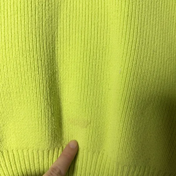 Free People Easy Street Ribbed Knit Tunic Sweater Top Womens size S Citron Green - Image 10