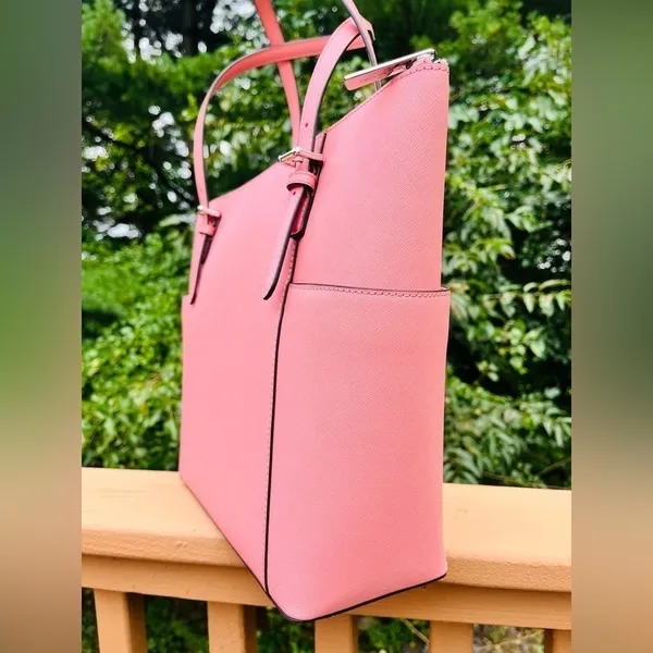 Michael Kors Jet Set East West Tote Primrose Pink Leather NWT - Image 7
