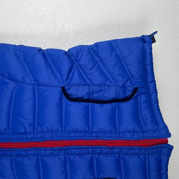 Ralph Lauren Active Womens Down Puffer Vest Blue Yellow Small‎ - Image 3