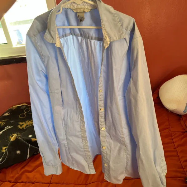 Blue Button-Up Shirt H&M - Image 2