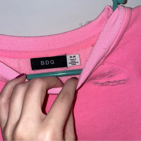 Urban Outfitters Neon Pink Sweatshirt - Image 2