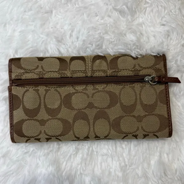 y2k Coach Brown Signature Wallet - Image 2