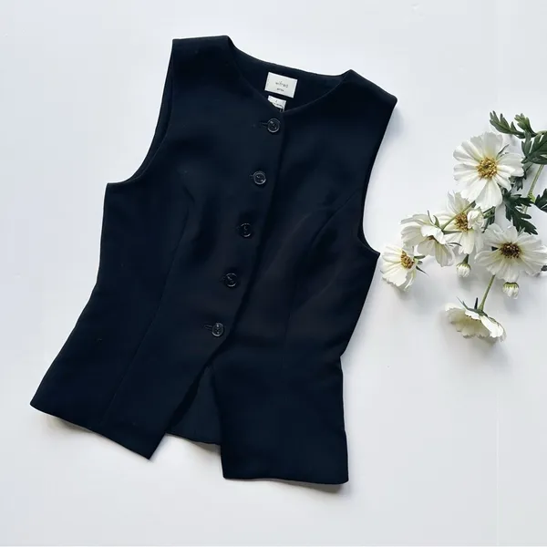 Aritzia Wilfred Regal Vest (Re)ssential Black - Image 9