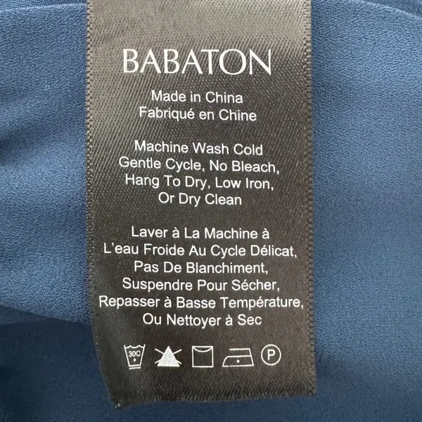 Babaton Wide Leg Pull On Pants Size 2 Blue Trousers Professional Career‎ Office - Image 11