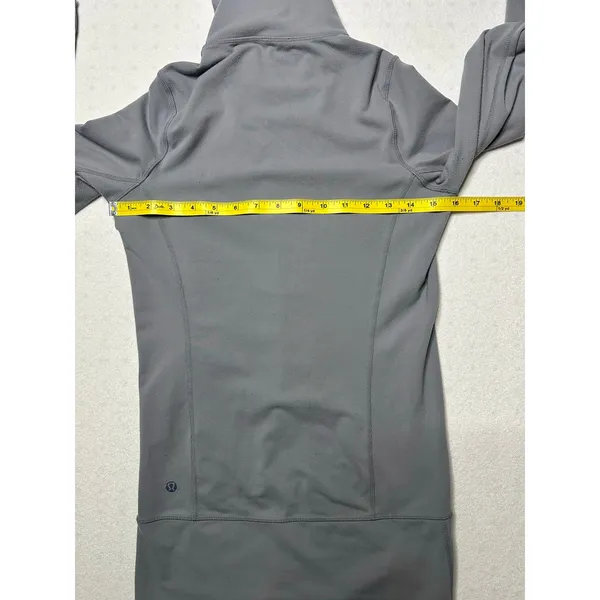 Lululemon Define Jacket Grey Full Zip Thumbholes Size 2 - Image 8