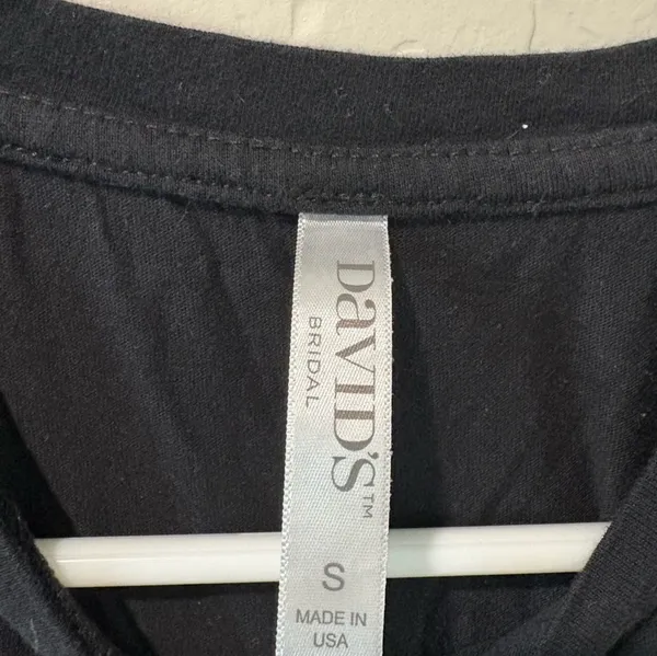 David's Bridal Black “Bride’s Babes” Top - Image 3