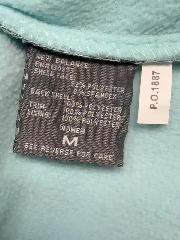 New Balance Women’s M Softshell Fleece Lined Colorblock Athletic Jacket - Image 10
