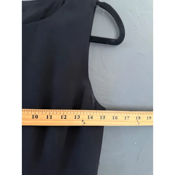 Hugo Buscati Collection Womens Black‎ 100% Silk Sleeveless Sheath Dress Size 10 - Image 5