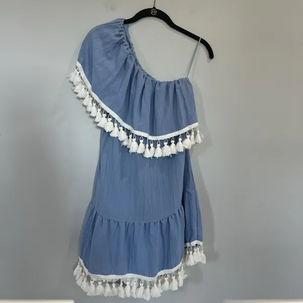 Suboo One Shoulder Frill‎ Dress in Playa Size 4 Revolve - Image 3