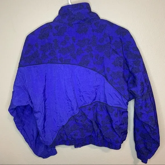 Reebok vintage full zip athletic wind breaker unisex size small - Image 4