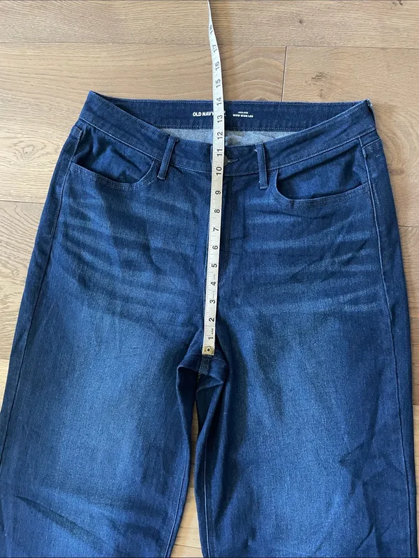 Old Navy High-Waisted Wow Wide-Leg Jeans Size 12 Tall - Image 11