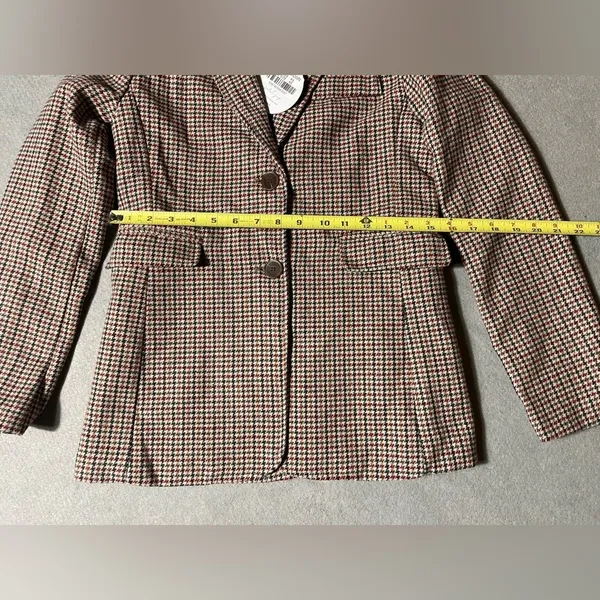 Petal + Pup Brandy Blazer XS Brown Houndstooth Jacket NWT Workwear - Image 3