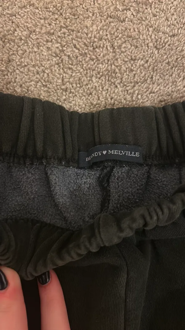 Black Brandy Melville Sweatpants - Image 2